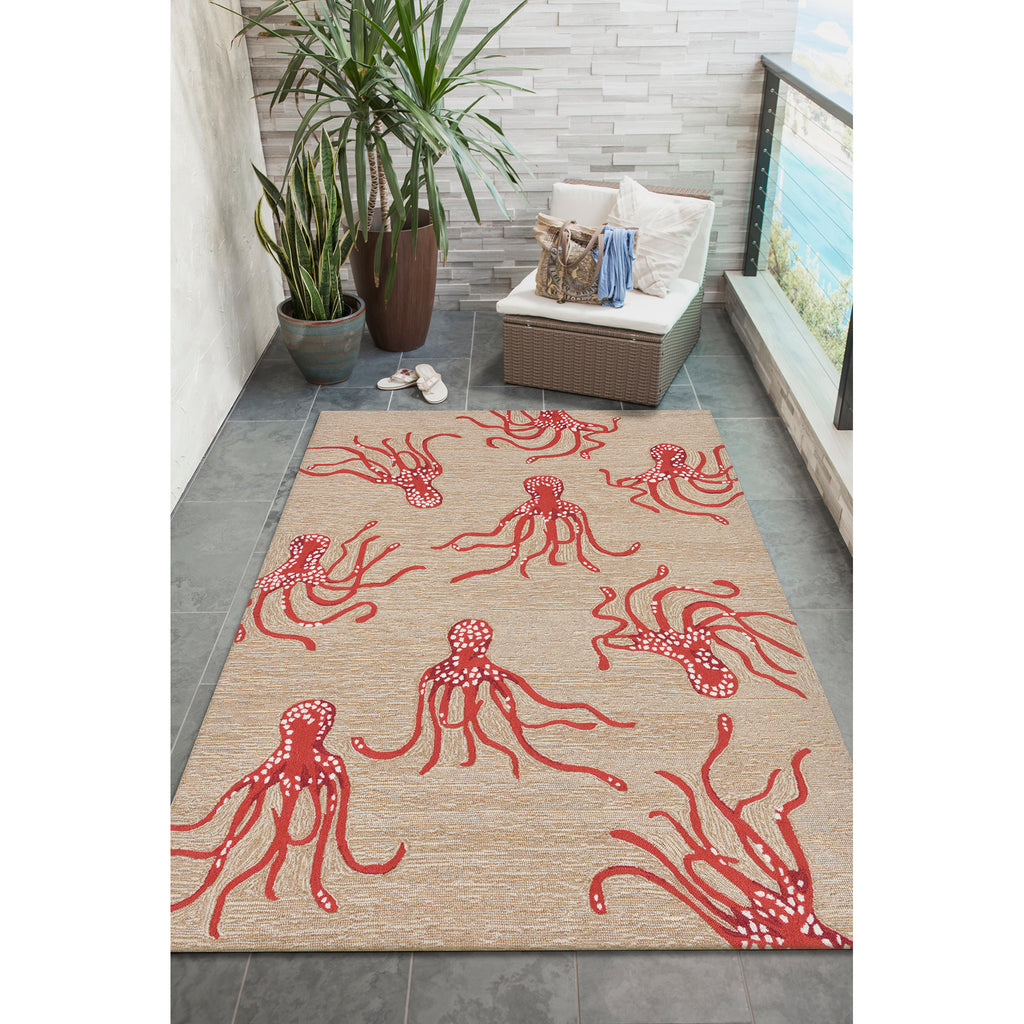 Trans Ocean Capri Octopus Area Rug