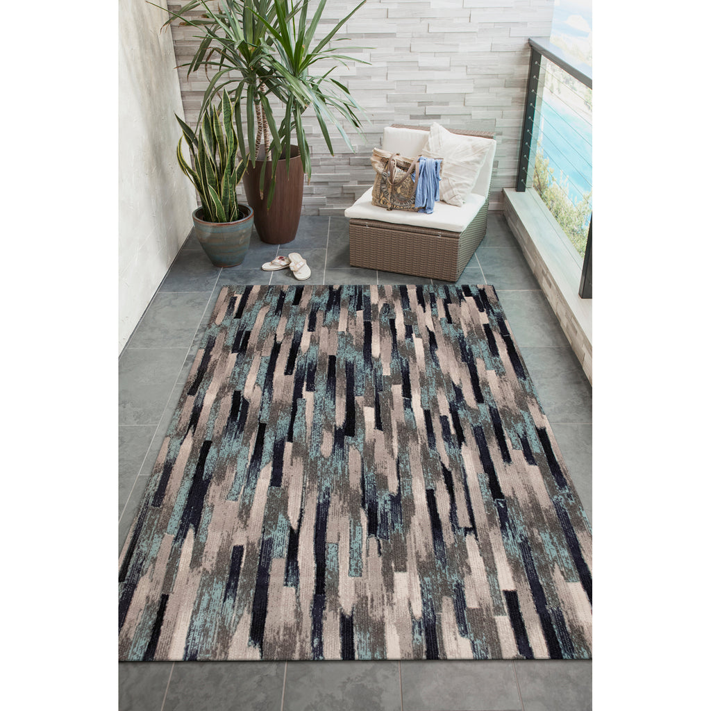 Trans Ocean Fresco Broken Stripe Area Rug
