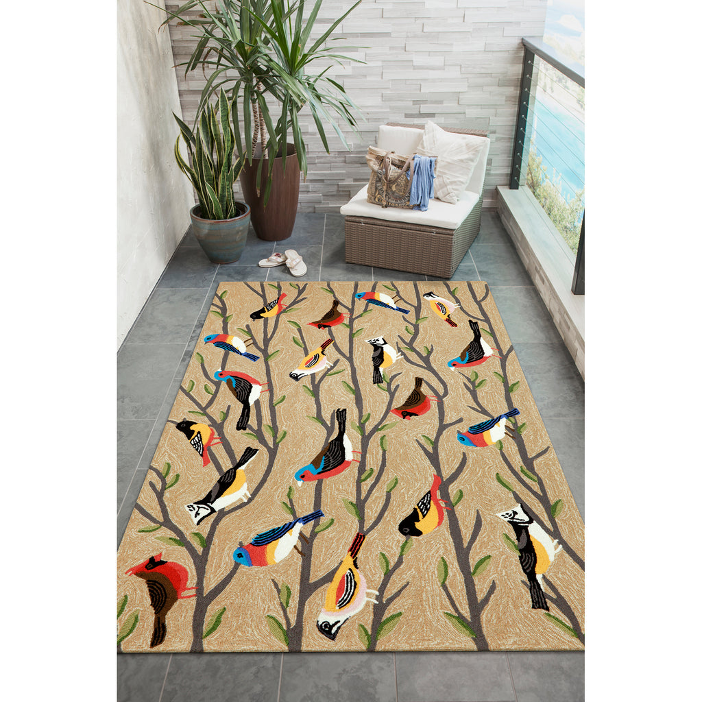 Trans Ocean Frontporch Birds Area Rug
