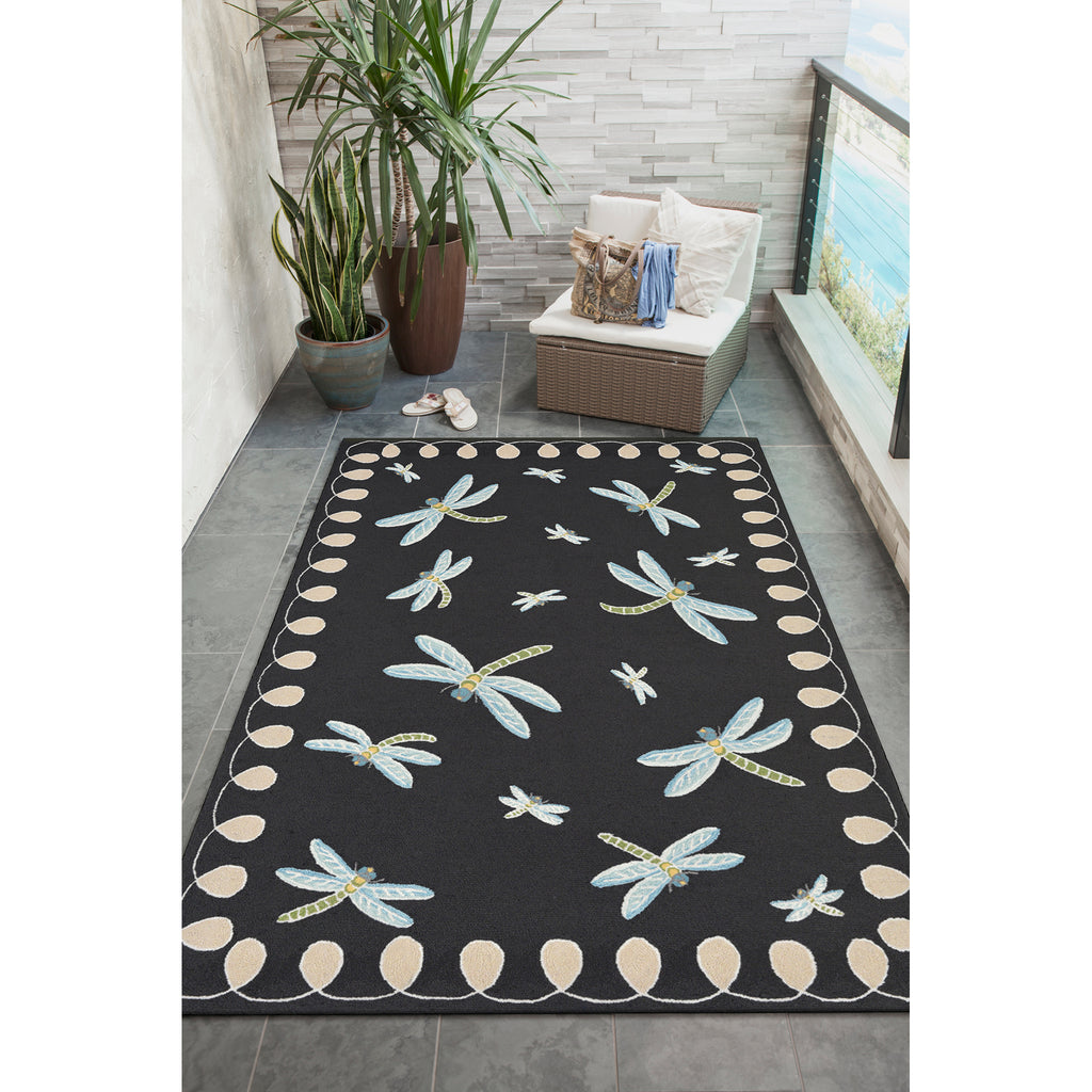 Trans Ocean Frontporch Dragonfly Area Rug