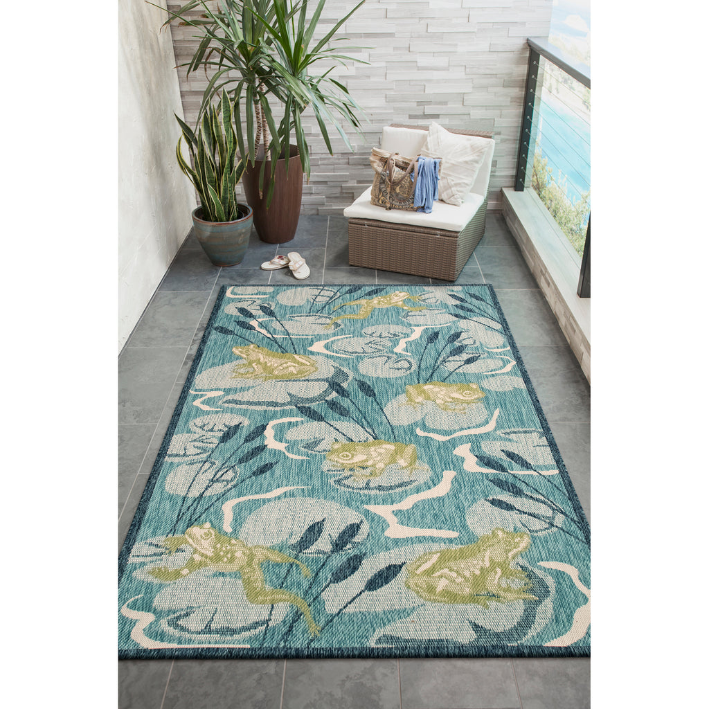 Trans Ocean Portofino Frog Pond Area Rug