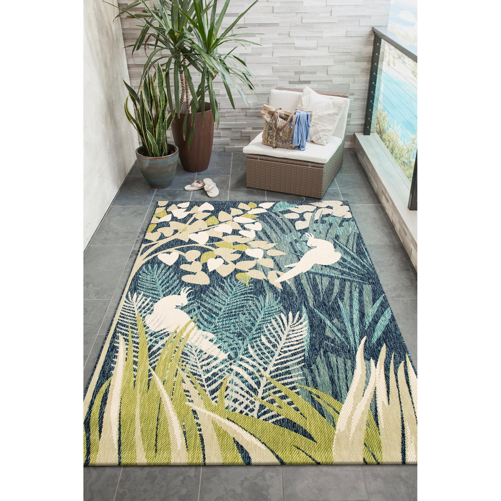 Trans Ocean Portofino Jungle Bird Area Rug