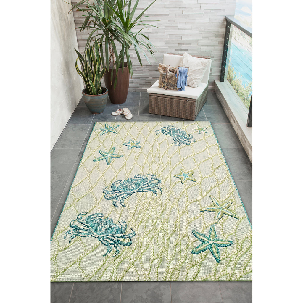 Trans Ocean Portofino Crab Net Area Rug