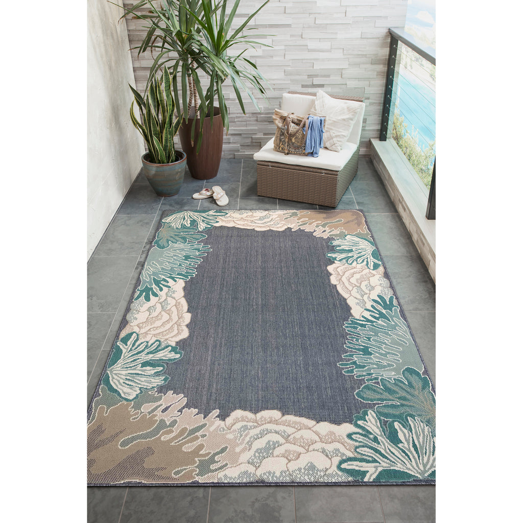 Trans Ocean Riviera Reef Border Area Rug