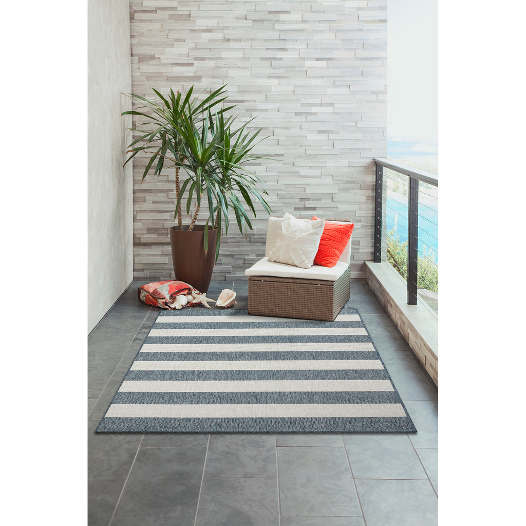 Trans Ocean Carmel Rugby Stripe Area Rug