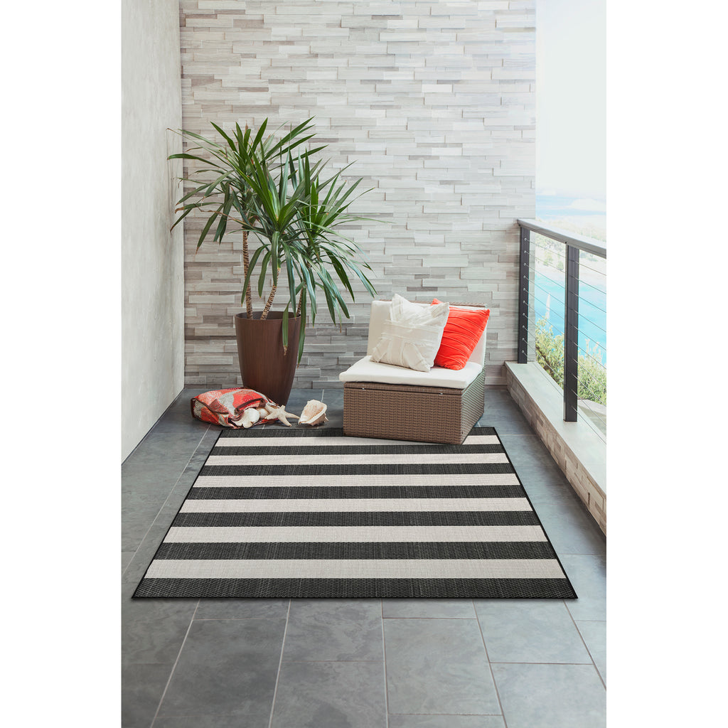 Trans Ocean Carmel Rugby Stripe Area Rug