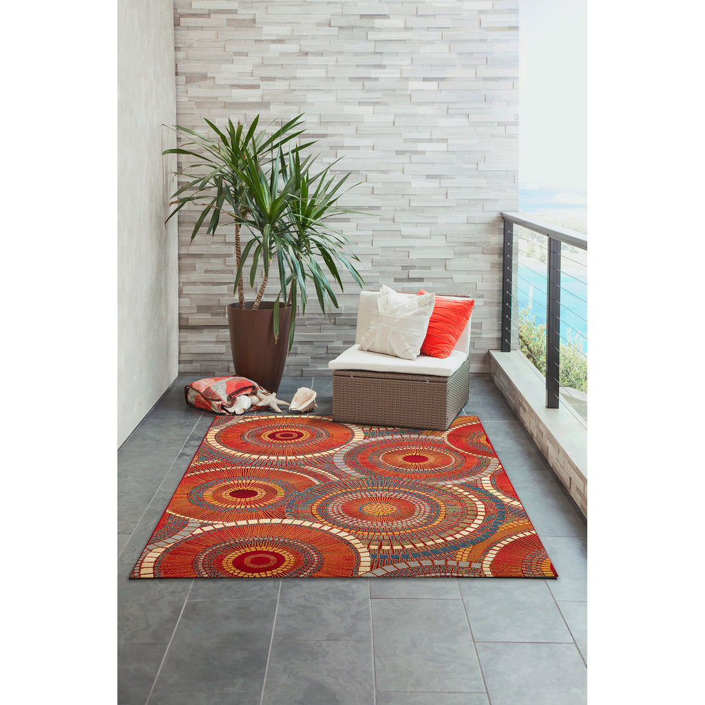 Trans Ocean Marina Circles Area Rug