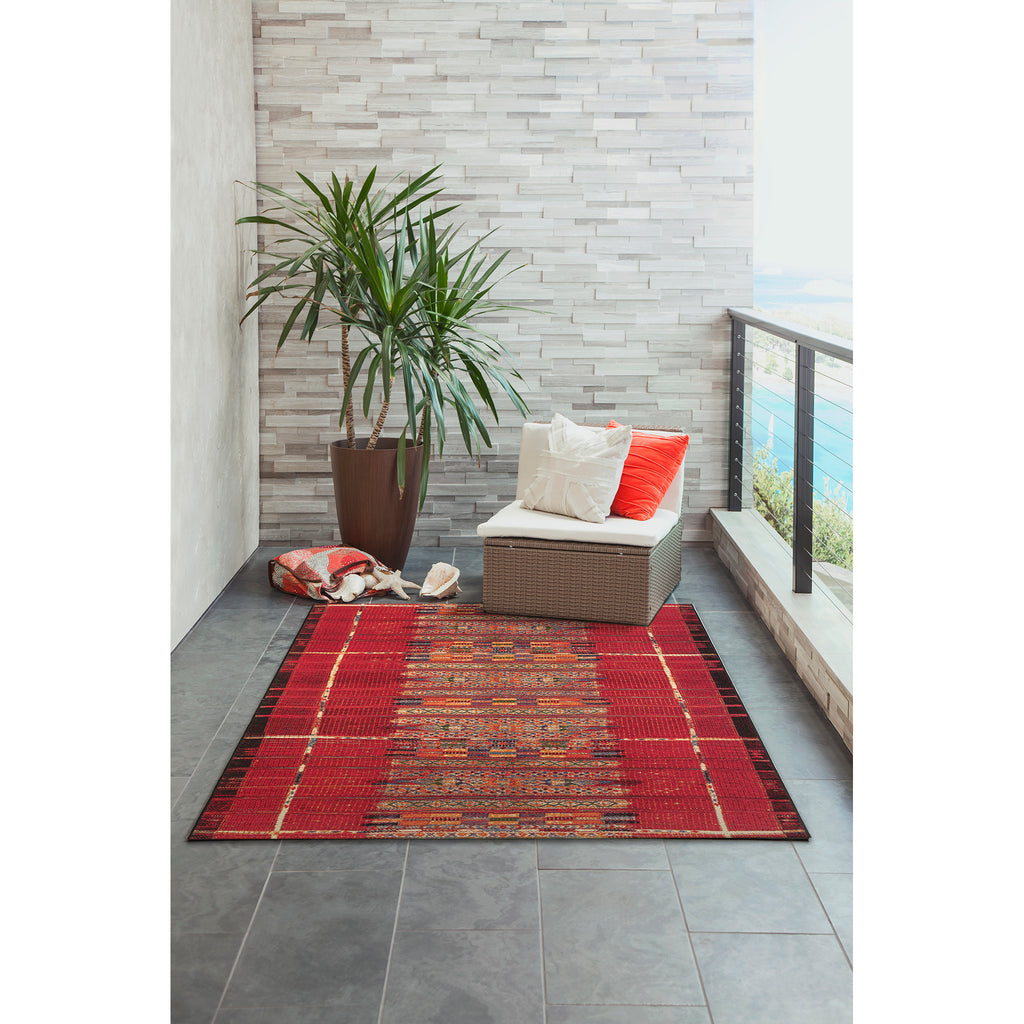 Trans Ocean Marina Tribal Stripe Area Rug