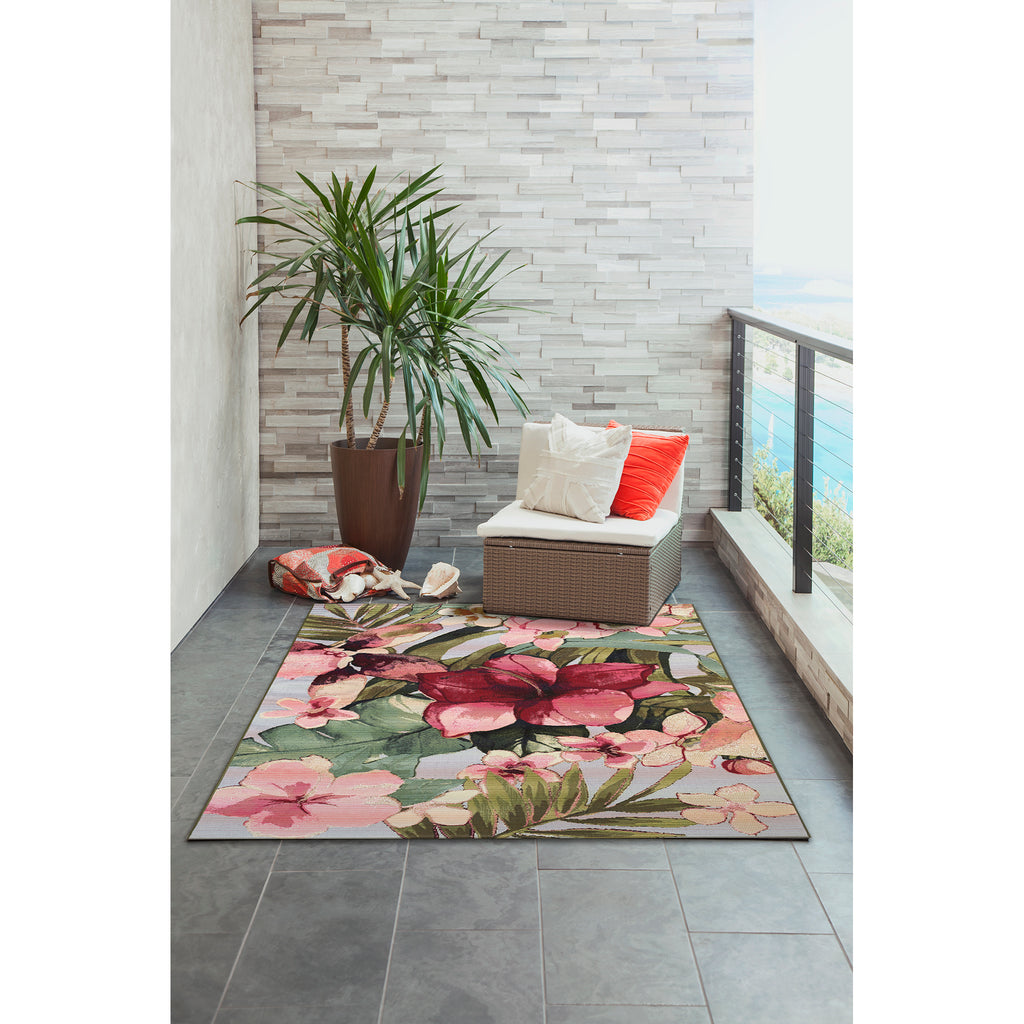 Trans Ocean Marina Tropical Floral Area Rug