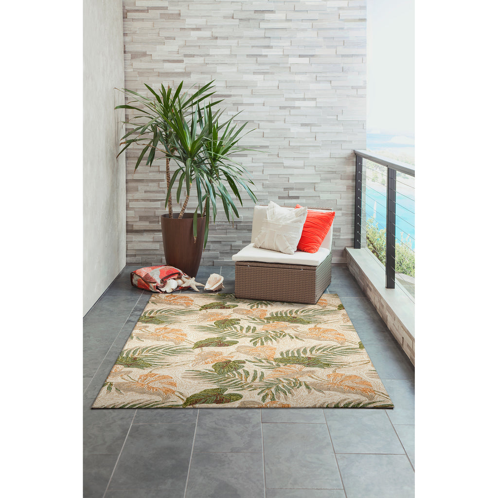 Trans Ocean Ravella Tropical Leaf Area Rug