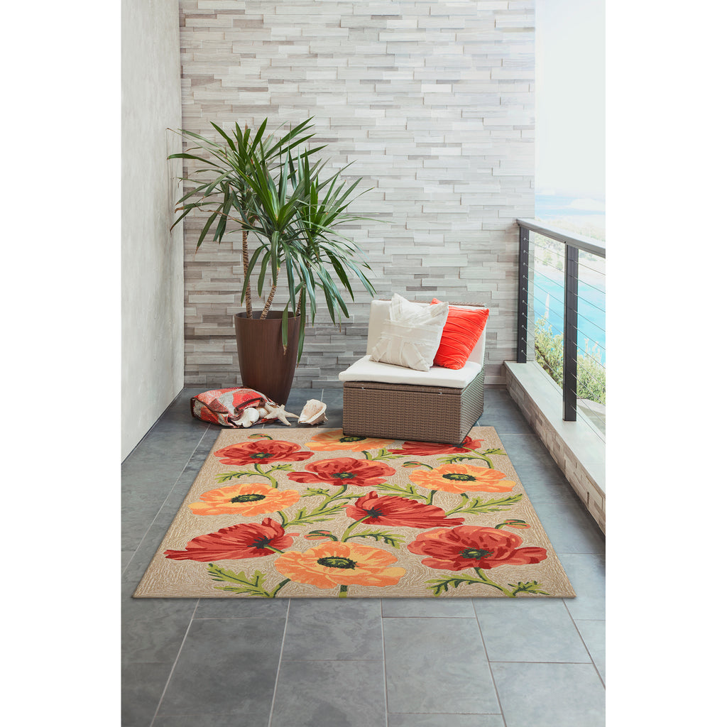 Trans Ocean Ravella Icelandic Poppies Area Rug