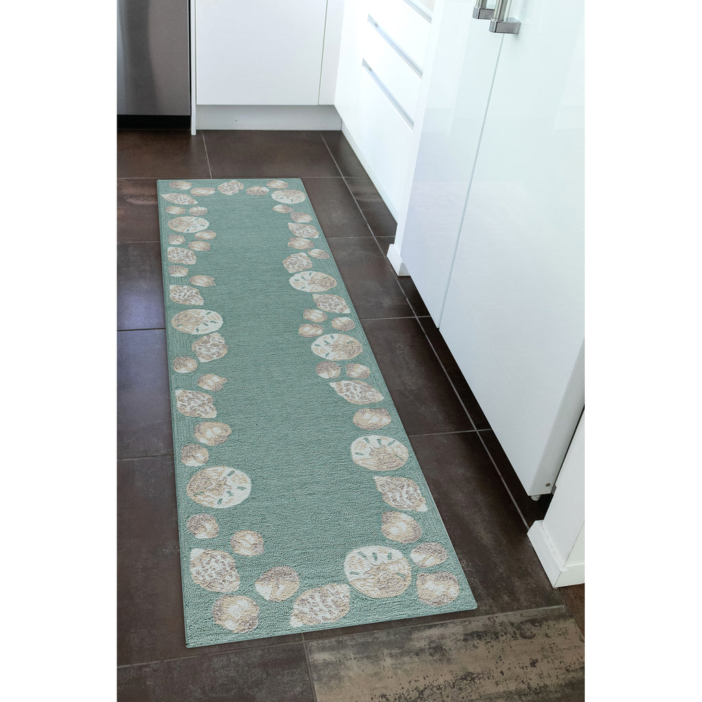 Trans Ocean Capri Seashell Border Area Rug