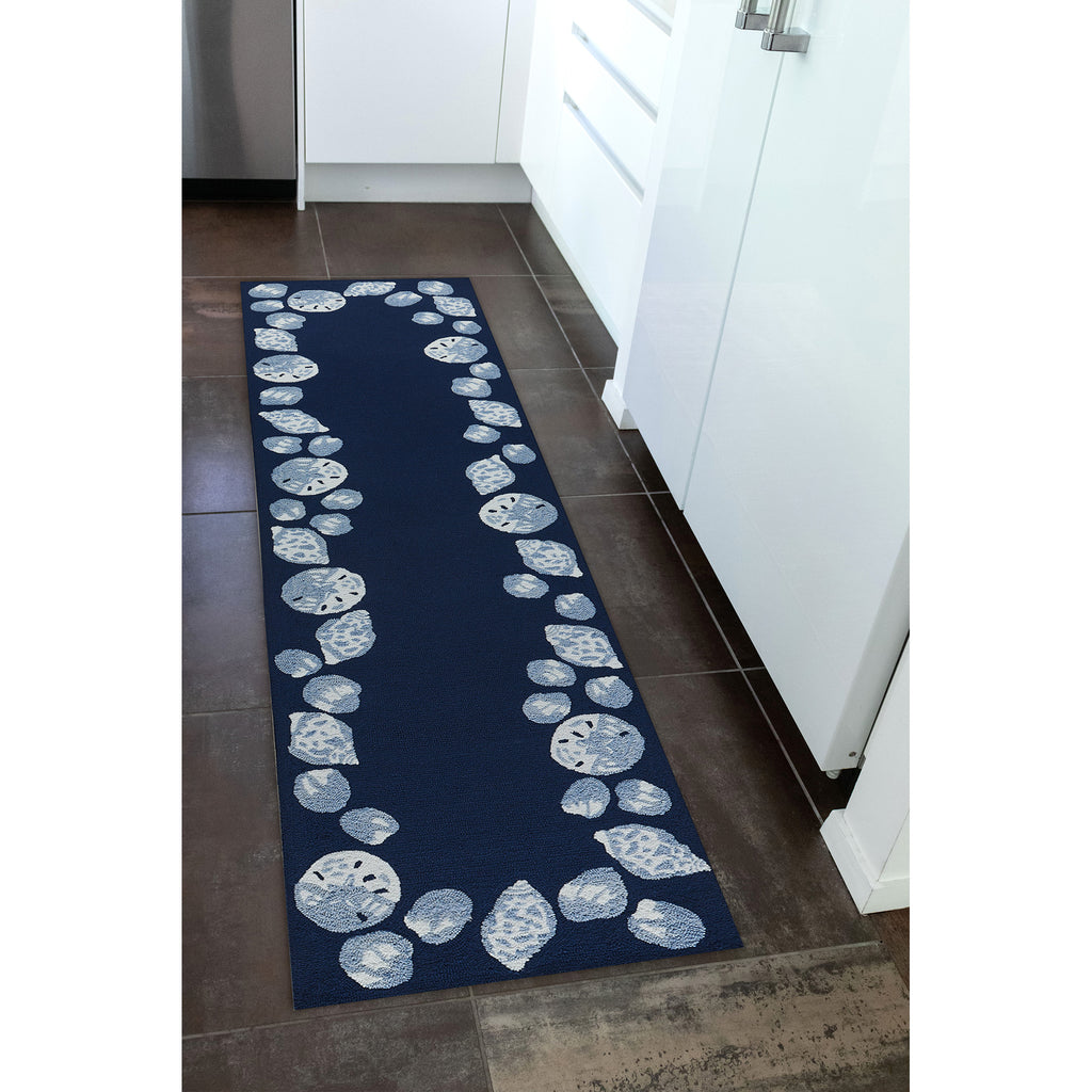 Trans Ocean Capri Seashell Border Area Rug