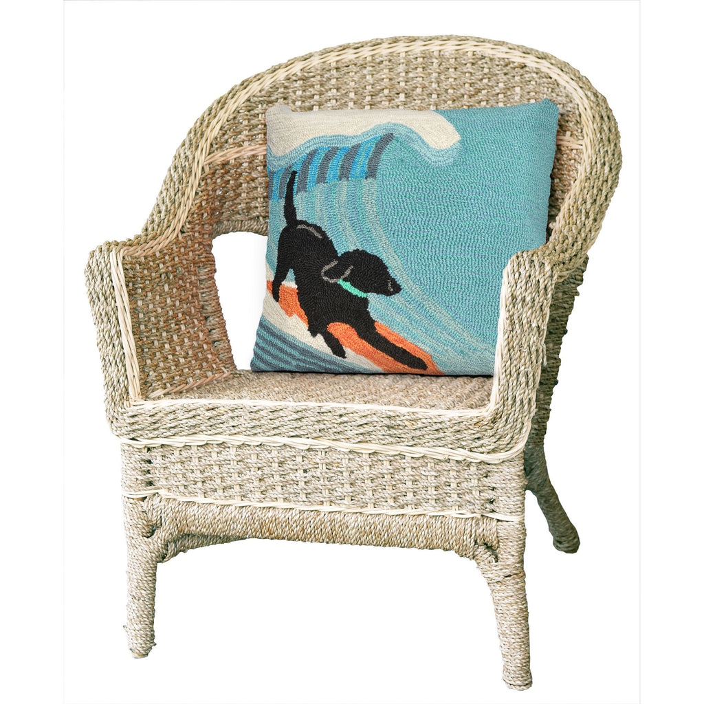 Trans Ocean Frontporch Surfing Dog Area Rug