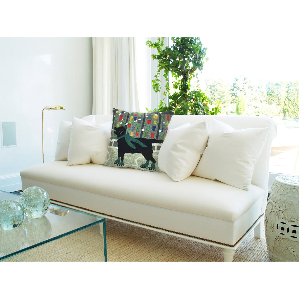 Trans Ocean Frontporch Holiday Ice Dog Area Rug