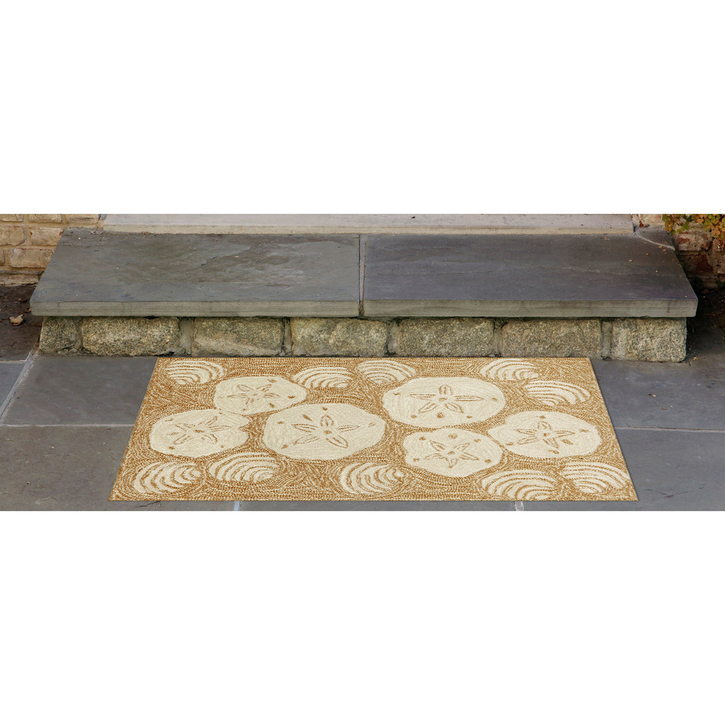 Trans Ocean Frontporch Shell Toss Area Rug