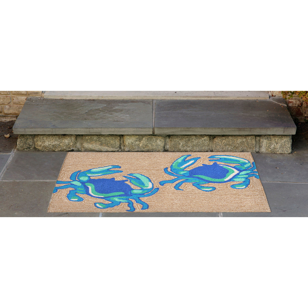 Trans Ocean Frontporch Crabs Area Rug