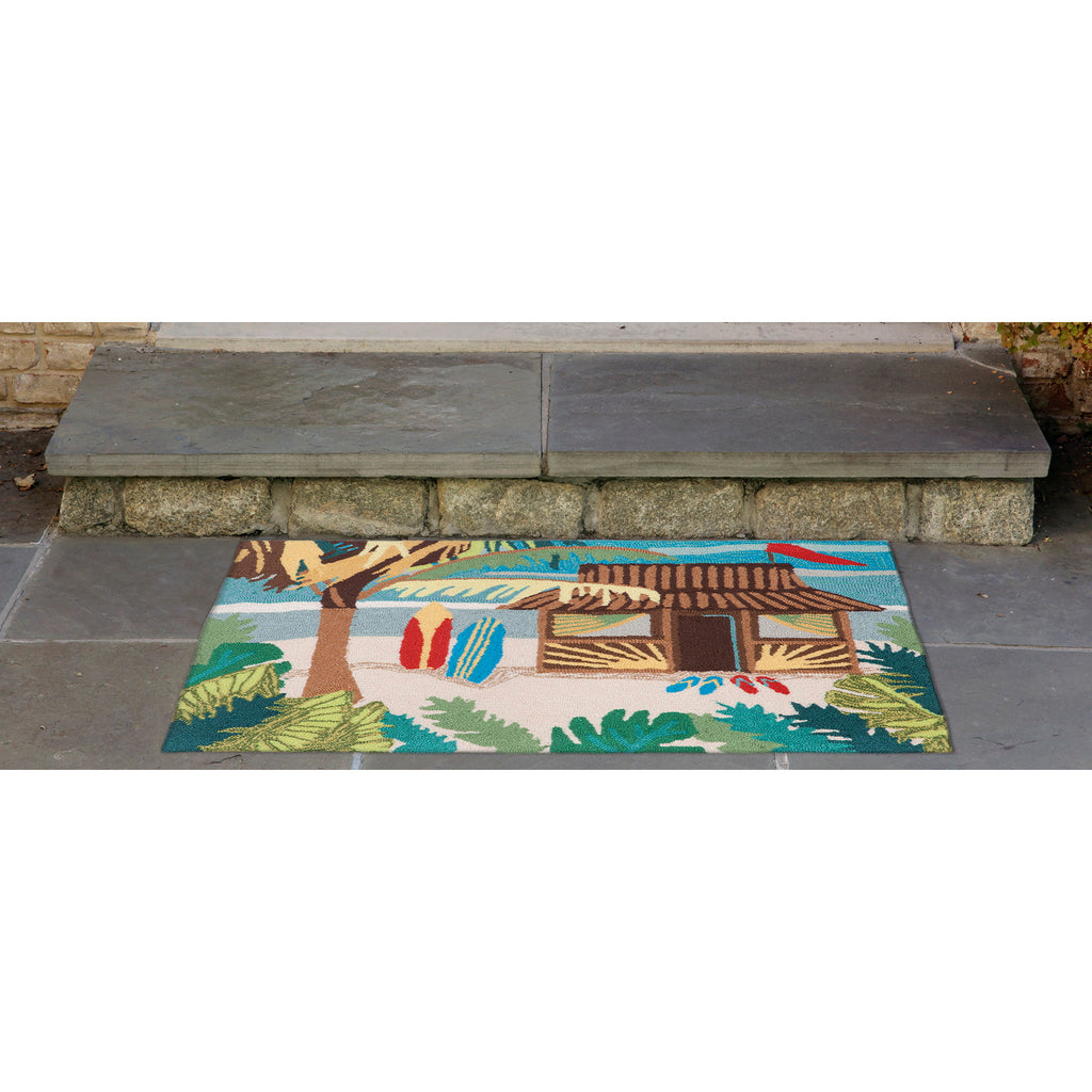 Trans Ocean Frontporch Tiki Hut Area Rug