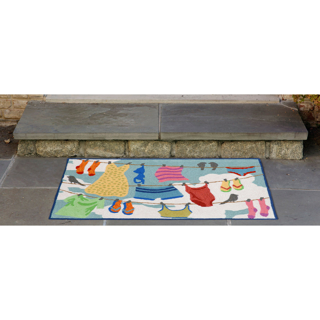 Trans Ocean Frontporch Clothes Line Area Rug
