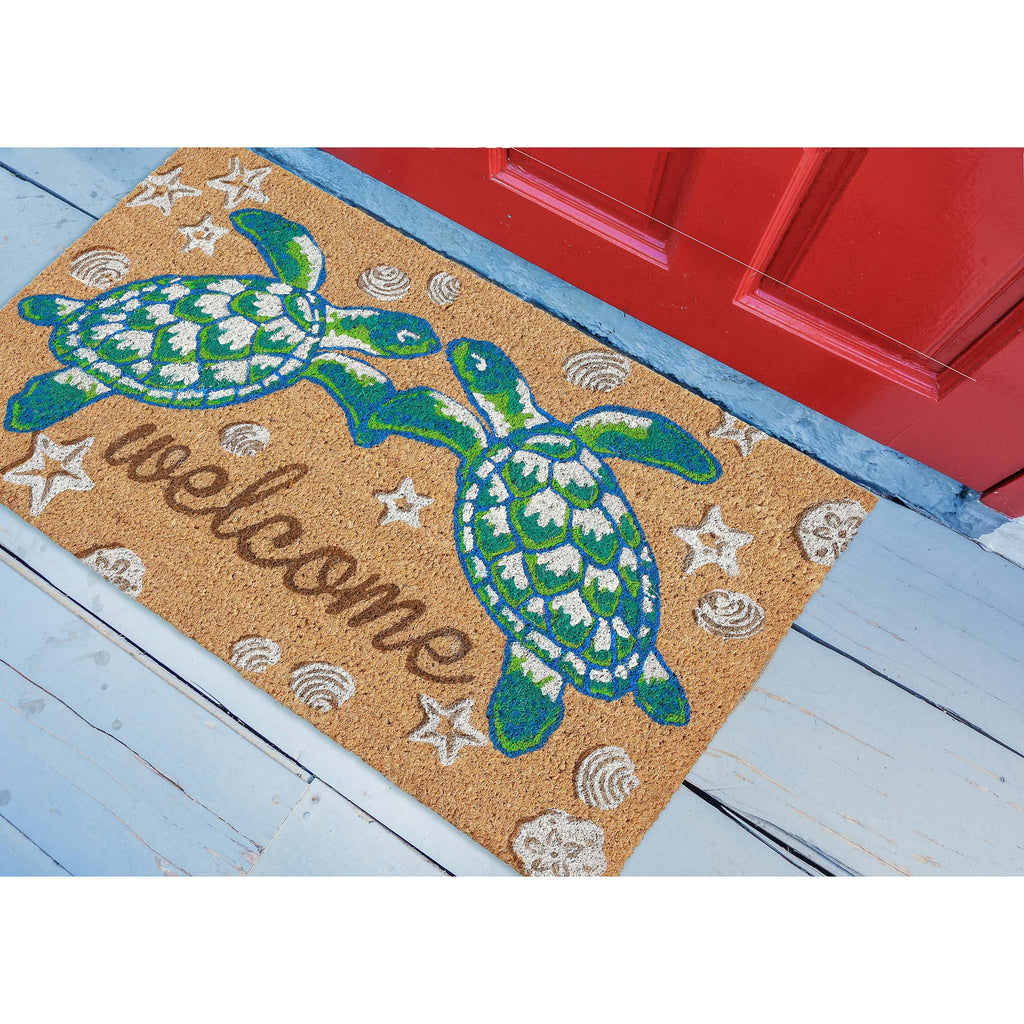 Trans Ocean Natura Seaturtle Welcome Area Rug
