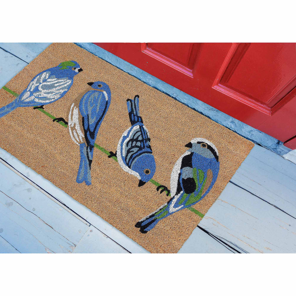 Trans Ocean Natura Blue Birds Area Rug