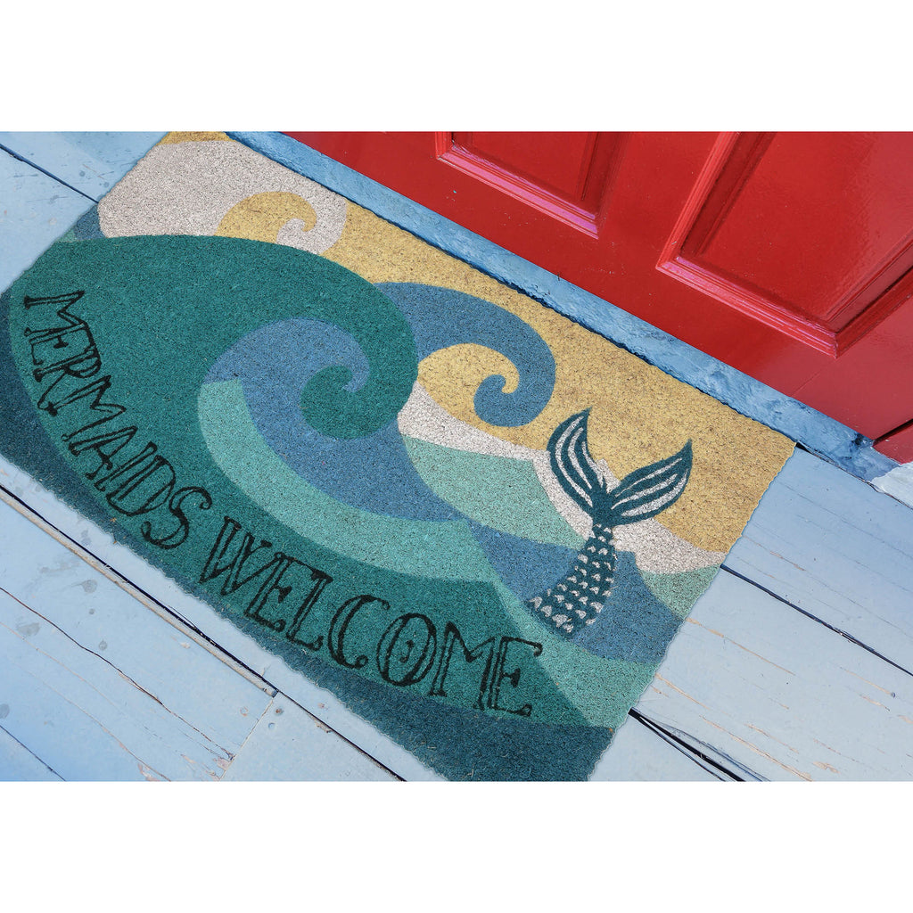 Trans Ocean Natura Mermaids Welcome Area Rug