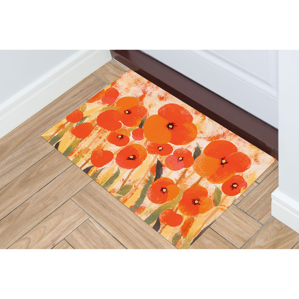 Trans Ocean Illusions Poppies Area Rug