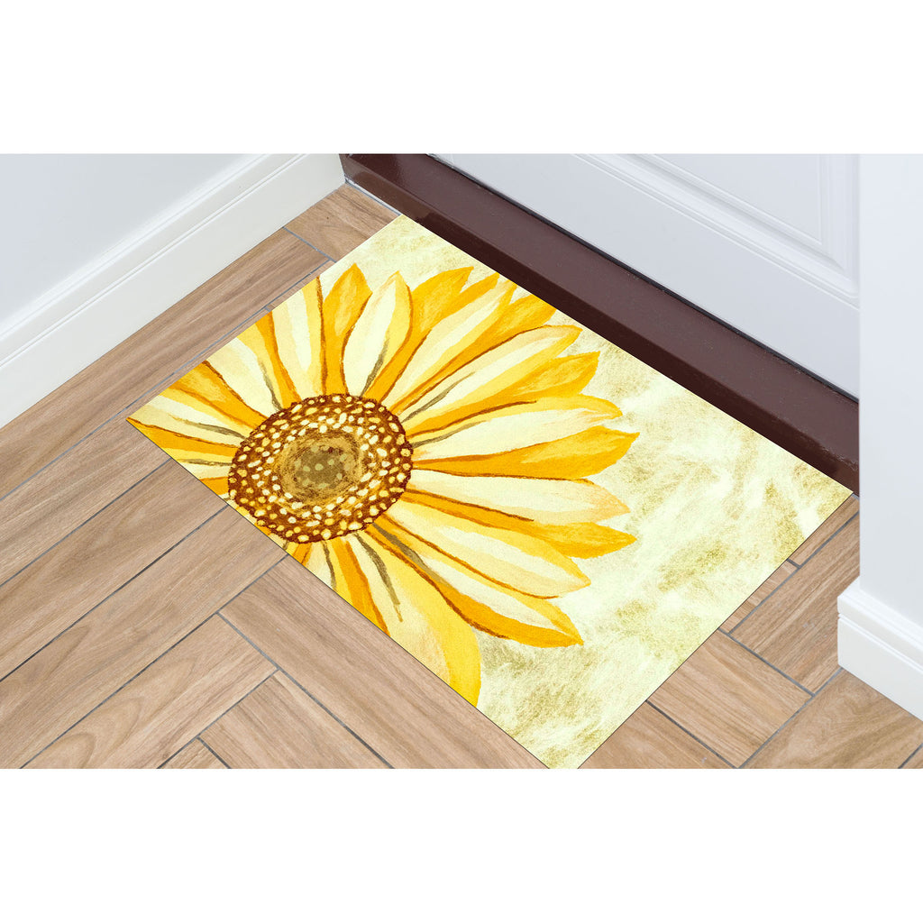 Trans Ocean Illusions Sunflower Area Rug