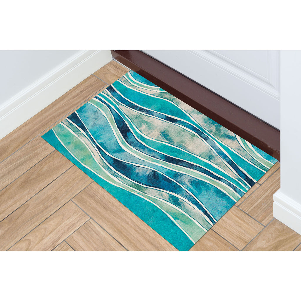 Trans Ocean Illusions Wave Area Rug