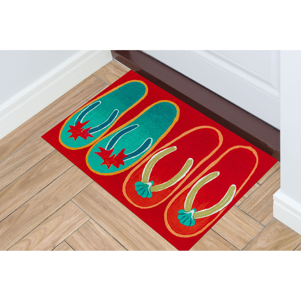 Trans Ocean Illusions Flip Flop Ombre Area Rug