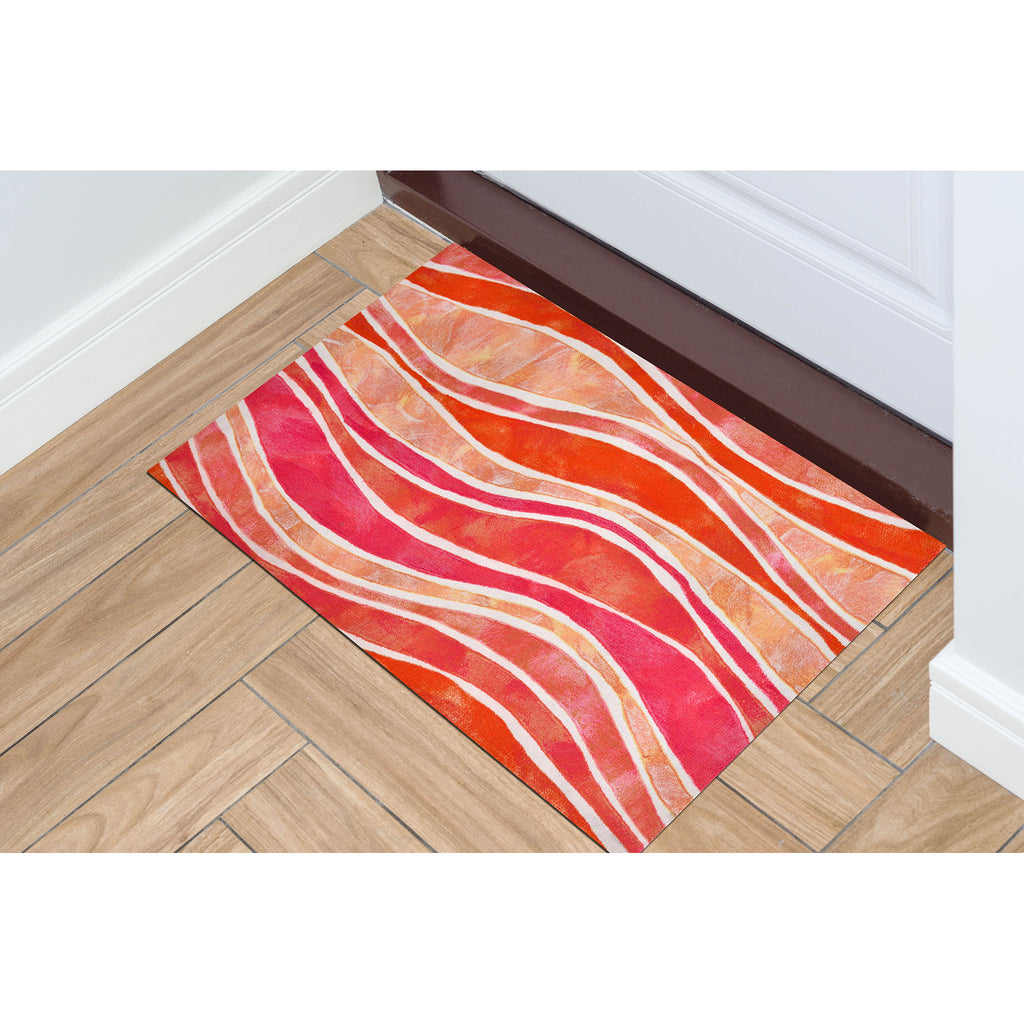 Trans Ocean Visions III Wave Area Rug