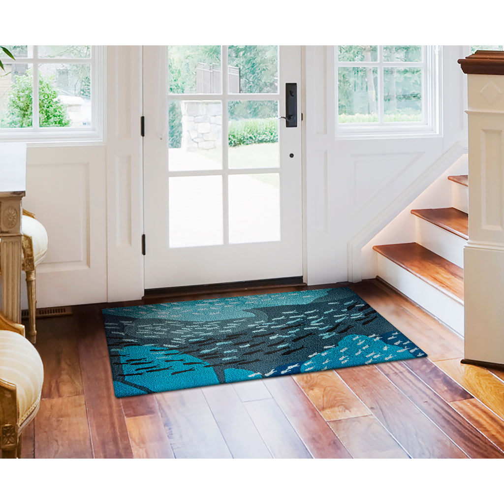 Trans Ocean Ravella School Of Fish Area Rug