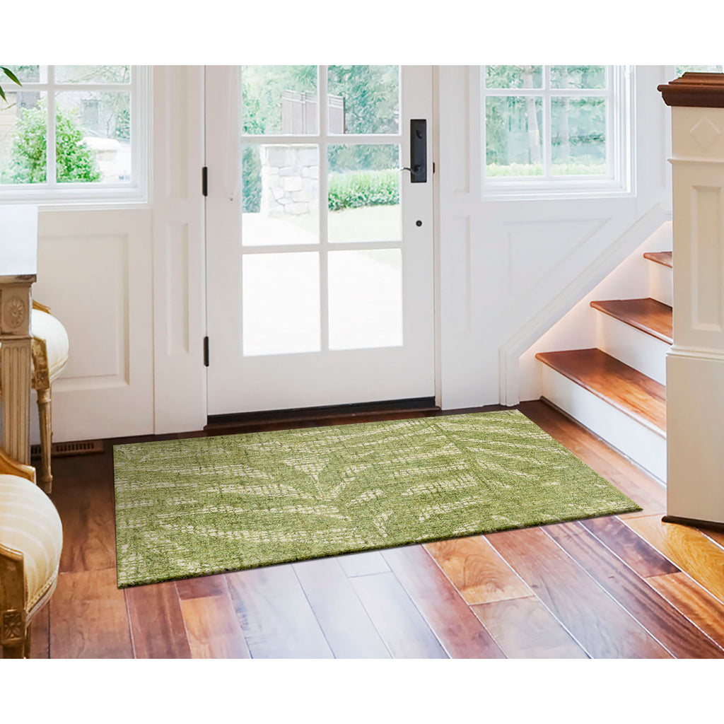 Trans Ocean Savannah Olive Branches Area Rug