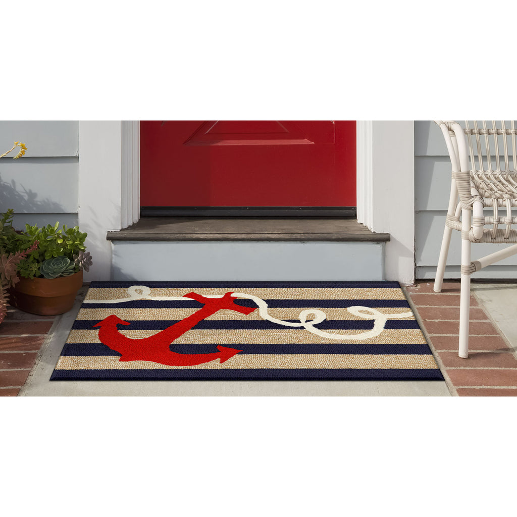 Trans Ocean Frontporch Anchor Area Rug