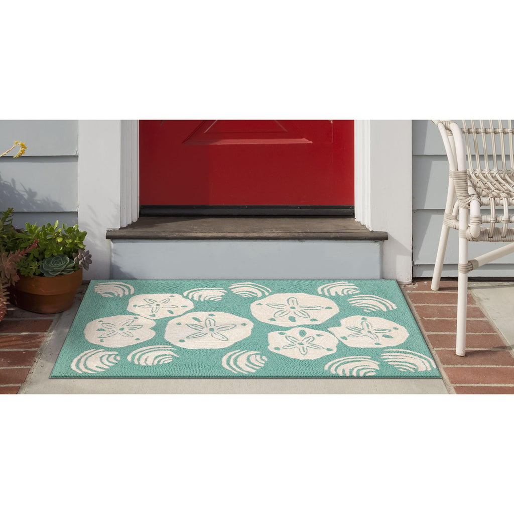 Trans Ocean Frontporch Shell Toss Area Rug