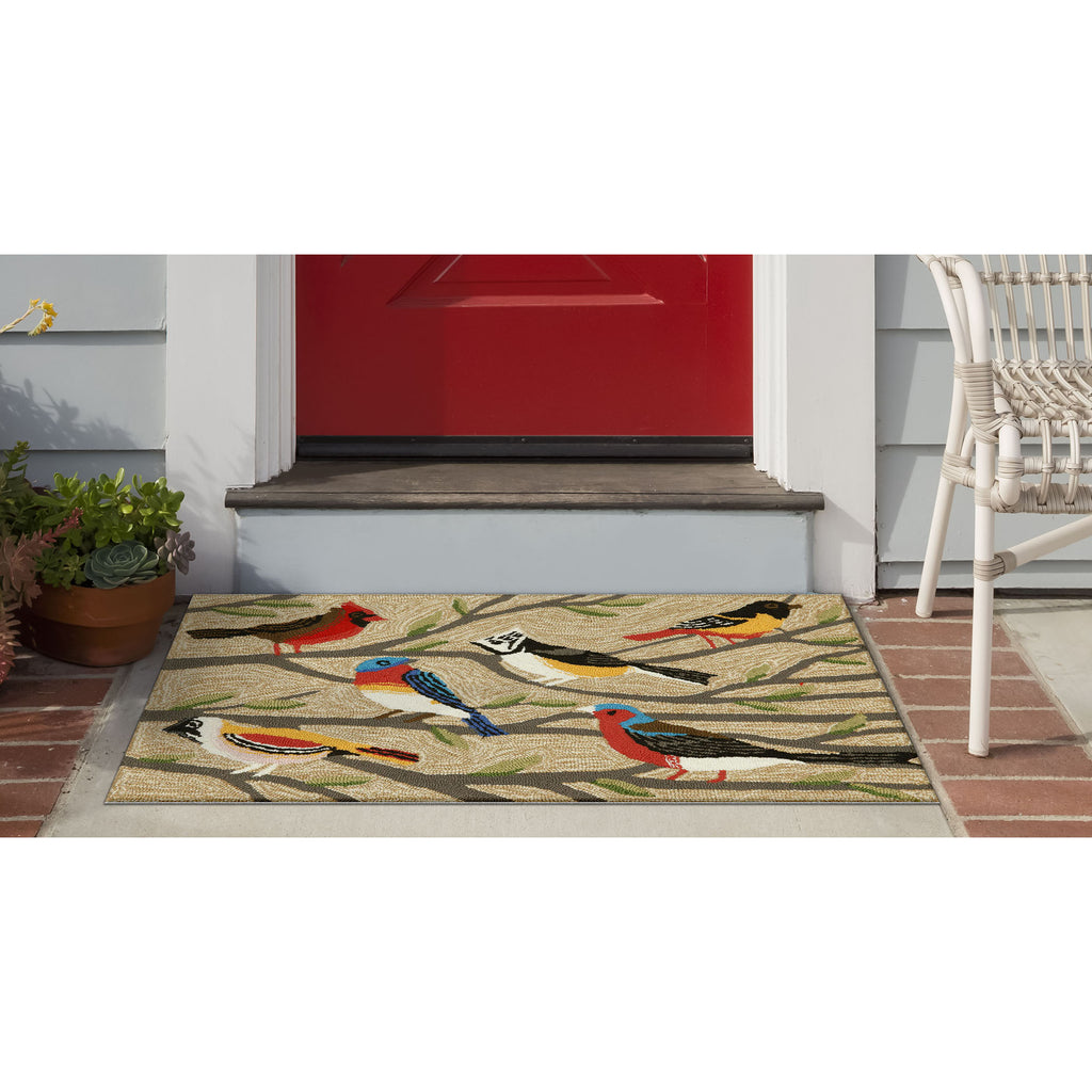 Trans Ocean Frontporch Birds Area Rug