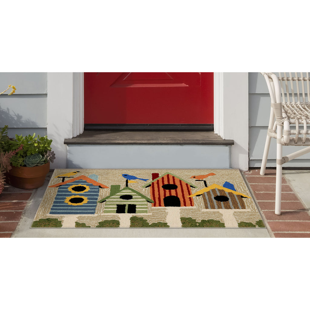 Trans Ocean Frontporch Birdhouses Area Rug