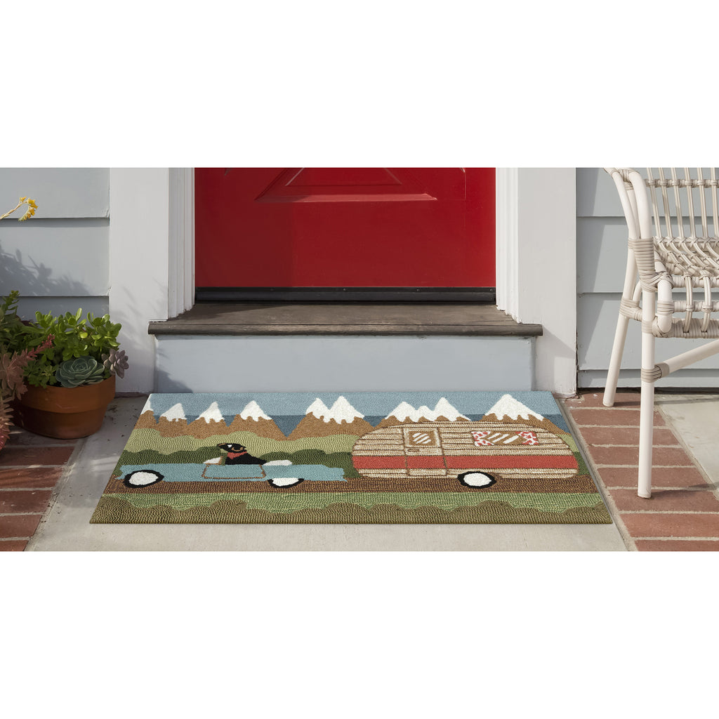 Trans Ocean Frontporch Camping Dog Area Rug
