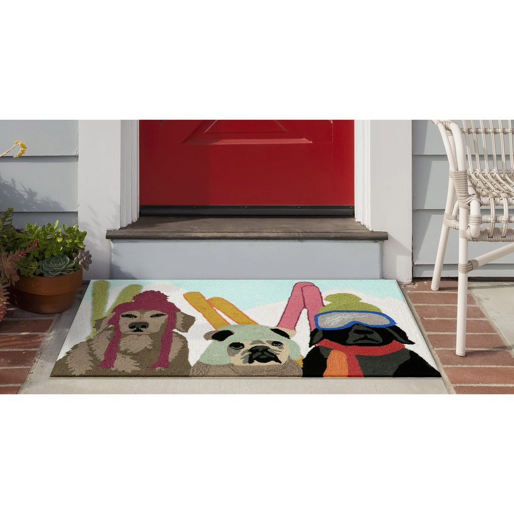 Trans Ocean Frontporch Ski Patrol Area Rug