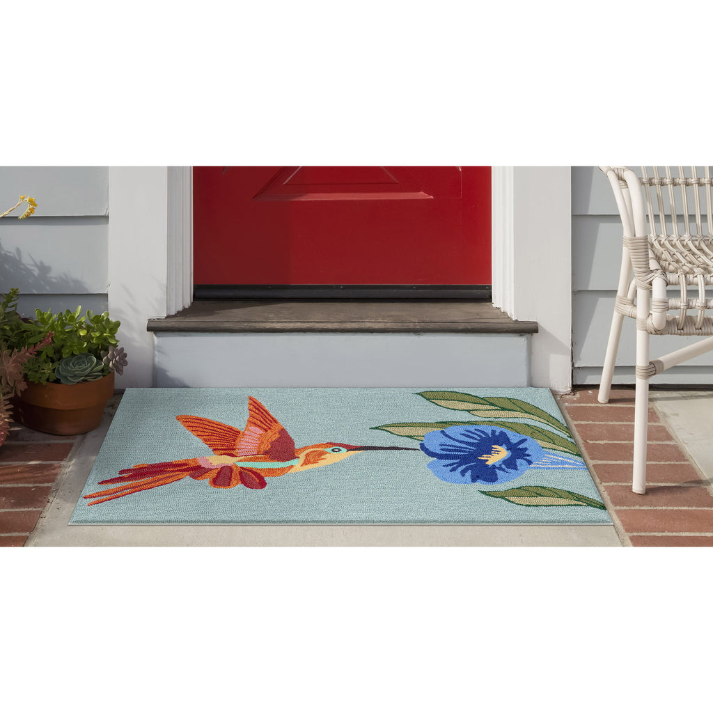 Trans Ocean Frontporch Hummingbird Area Rug