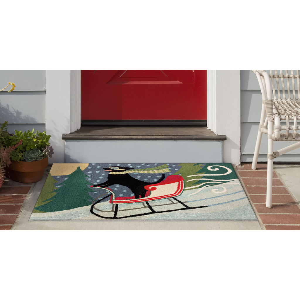 Trans Ocean Frontporch Sledding Dog Area Rug