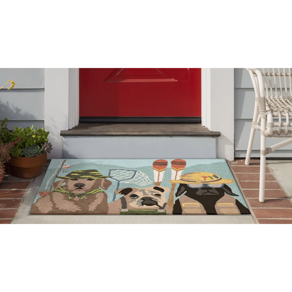 Trans Ocean Frontporch Fishing Patrol Area Rug