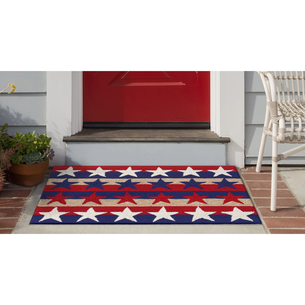 Trans Ocean Frontporch Stars & Stripes Area Rug