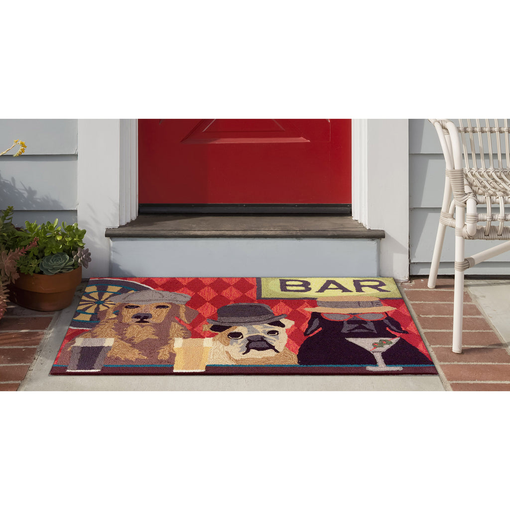 Trans Ocean Frontporch Bar Patrol Area Rug