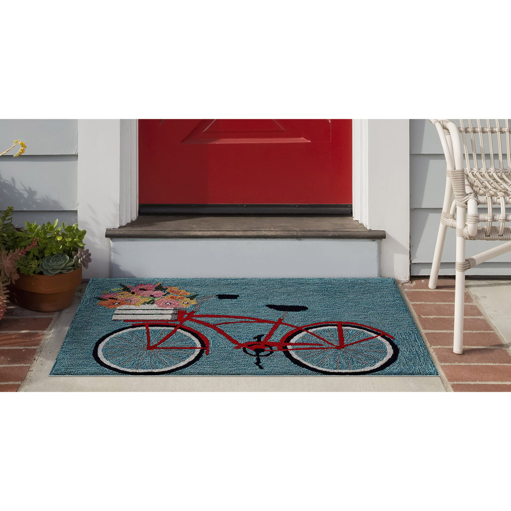 Trans Ocean Frontporch Bike Ride Area Rug