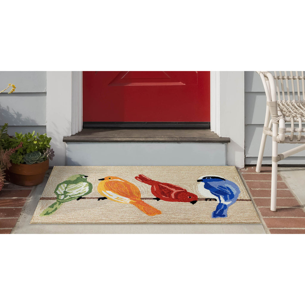 Trans Ocean Frontporch Birds Area Rug