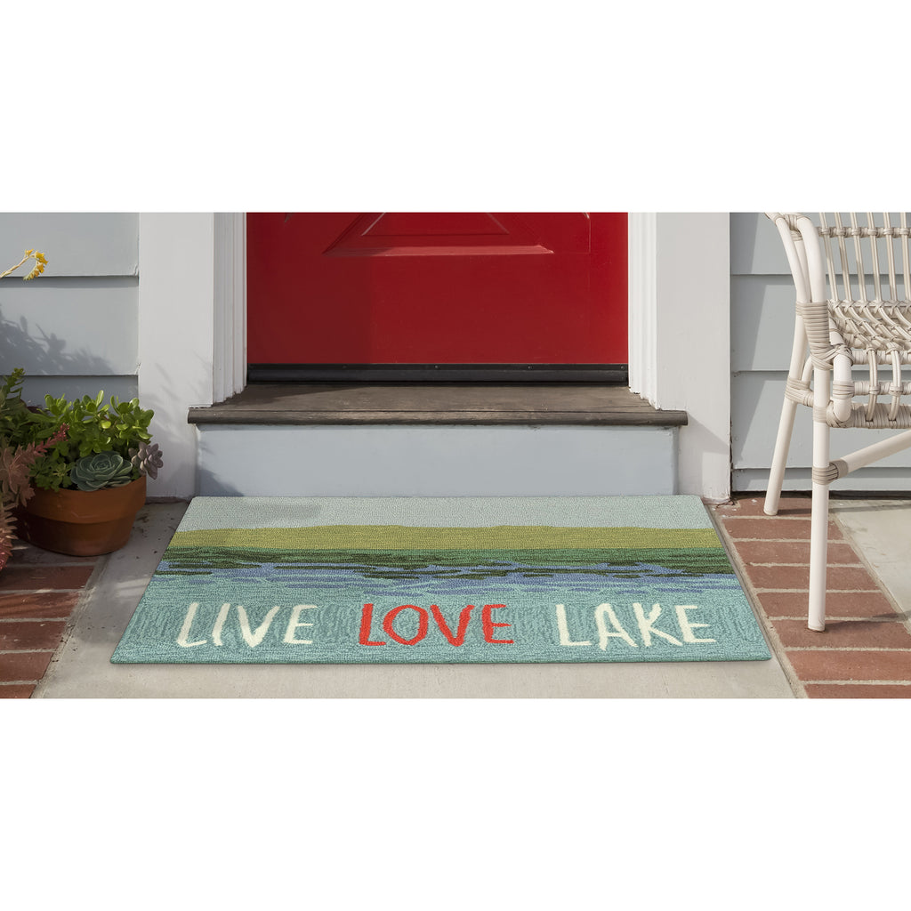 Trans Ocean Frontporch Live Love Lake Area Rug