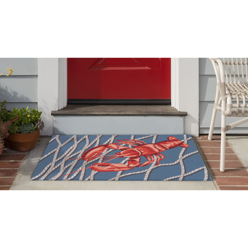 Trans Ocean Illusions Lobster Net Area Rug