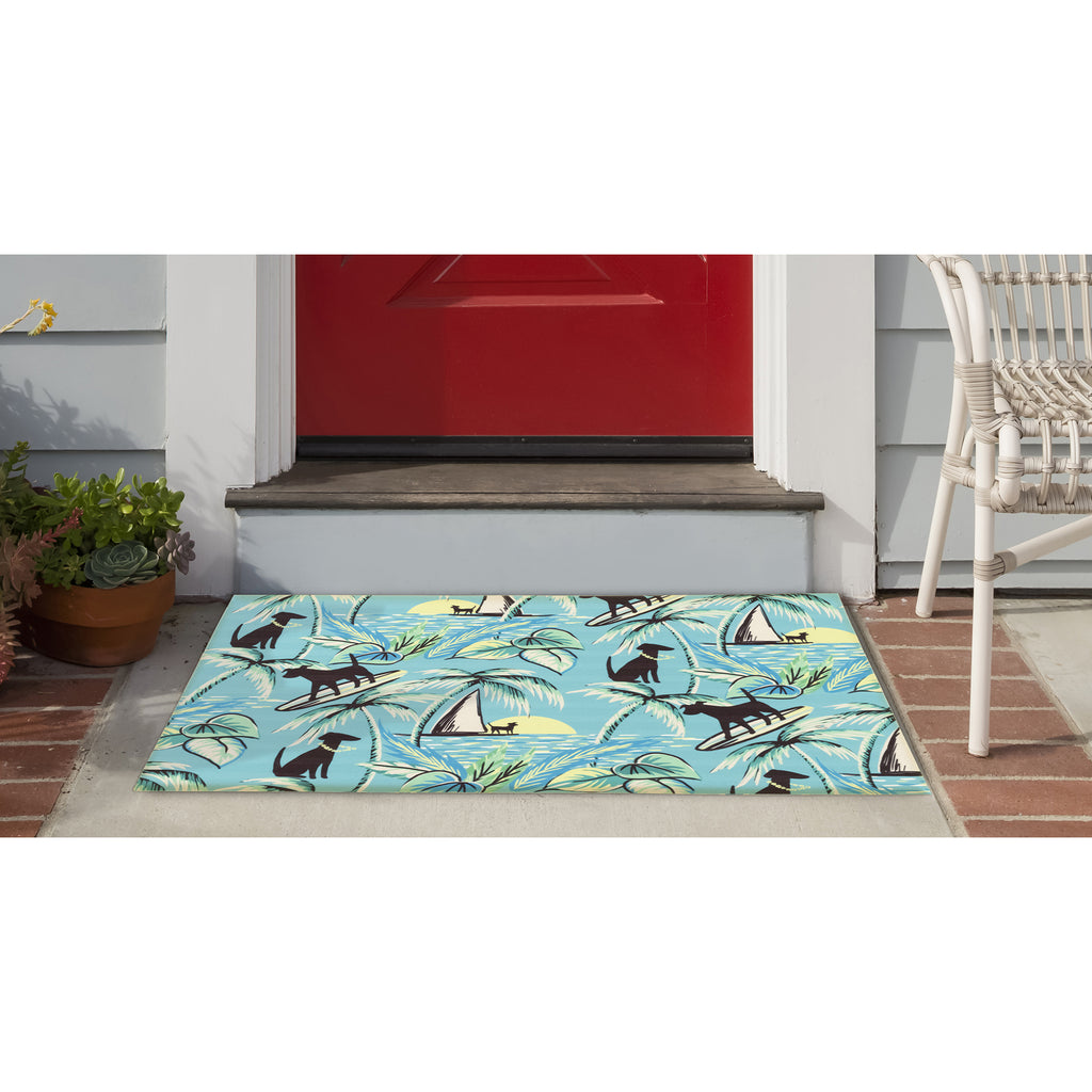 Trans Ocean Illusions Aloha Dogs Area Rug