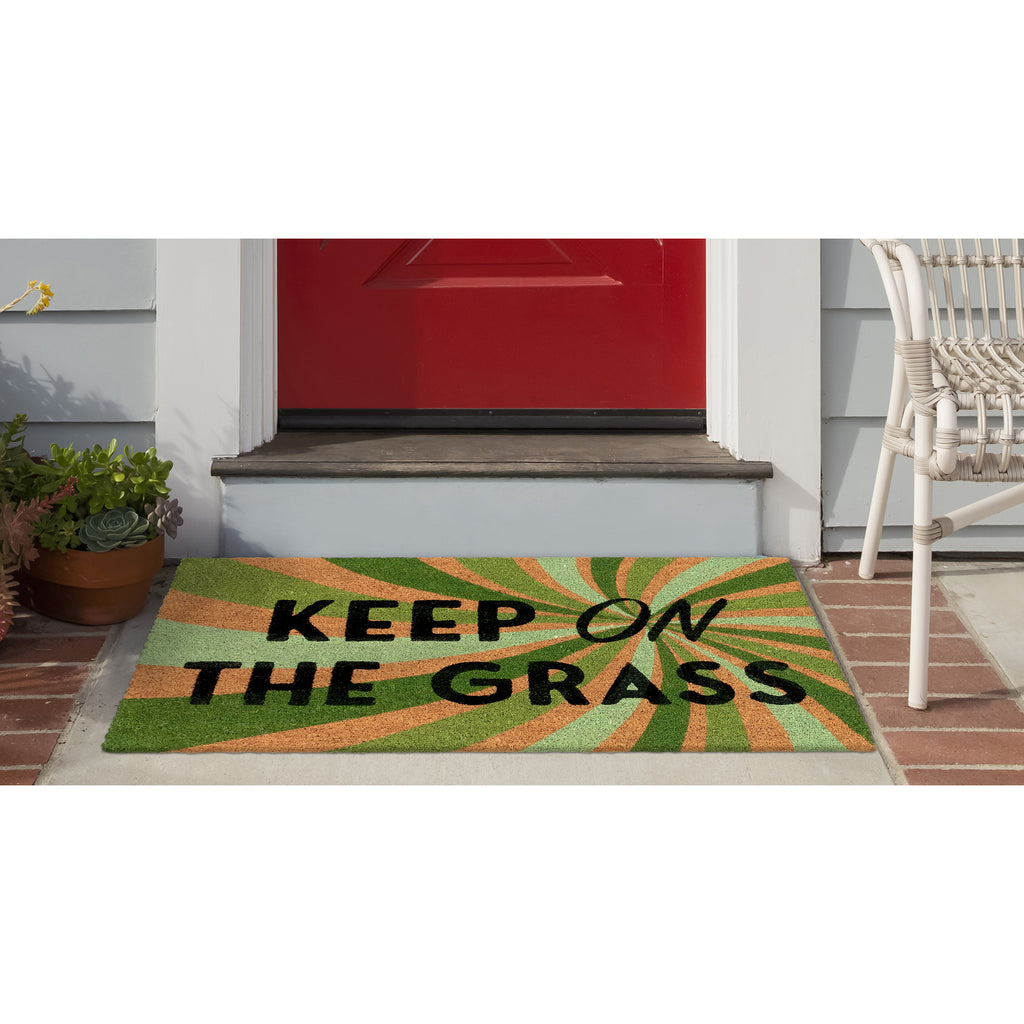 Trans Ocean Natura Keep On The Grass Area Rug